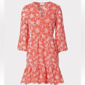 MILLY Brielle Tournesol Eyelet Dress size 10 worn 2x